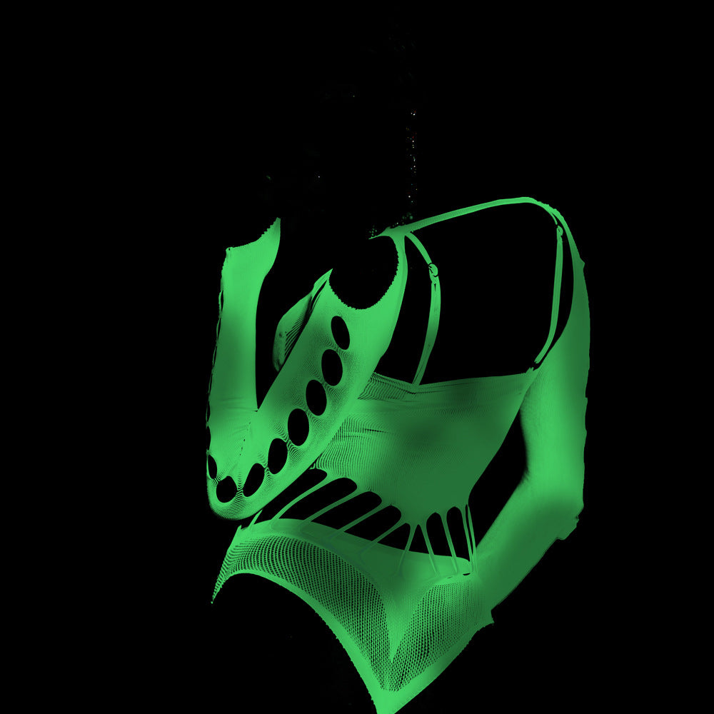 Radiant Temptation: Glow-in-the-Dark Body Stocking