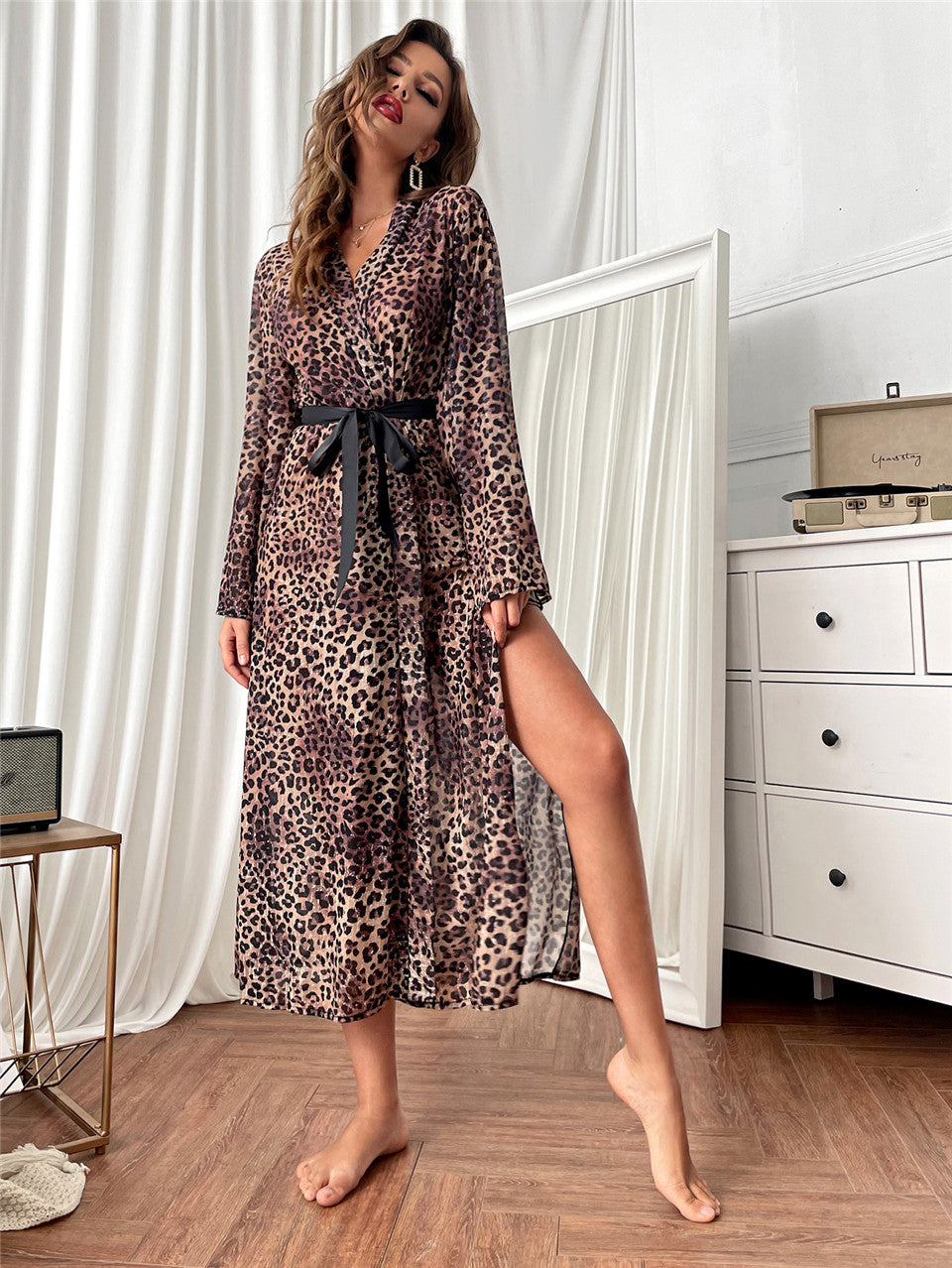 Ferocious Leopard Print Gown