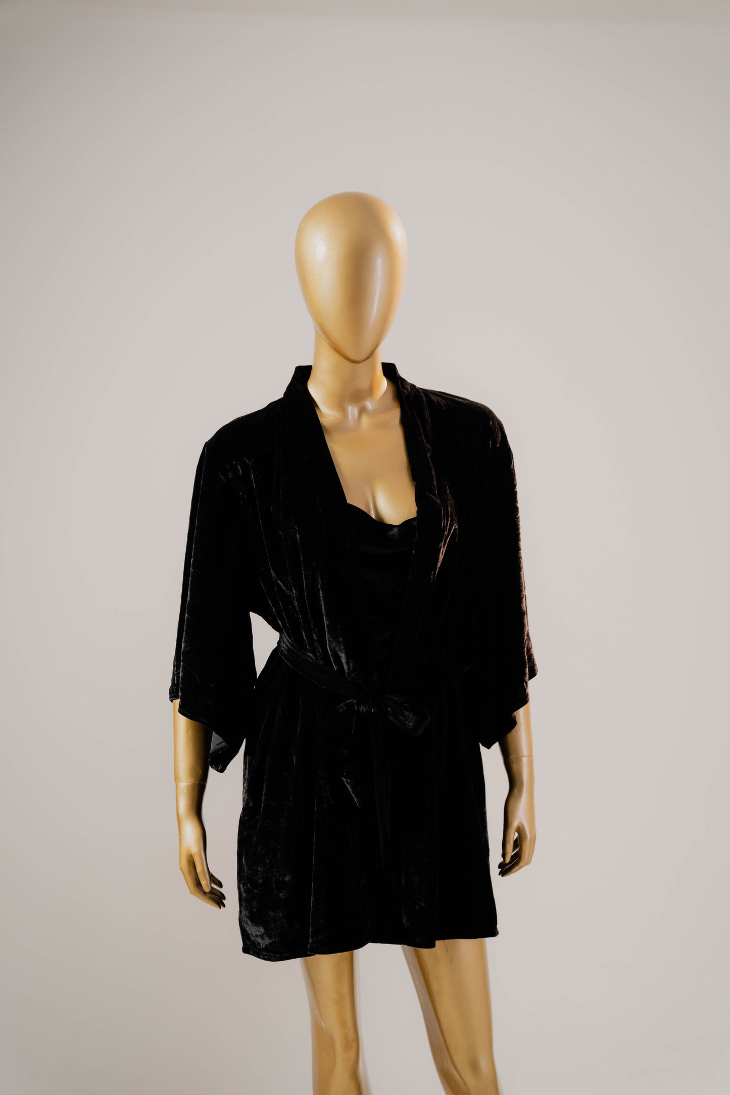 Royal Elegance: Silken Velvet Bridal Nightwear