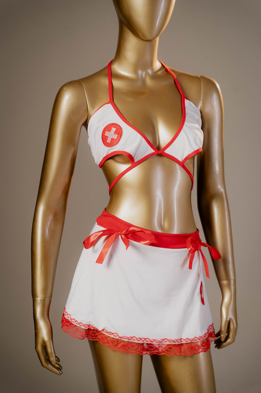 Seductive Nurse Fantasy Costume โ 3-Piece Set ๐โค๏ธ