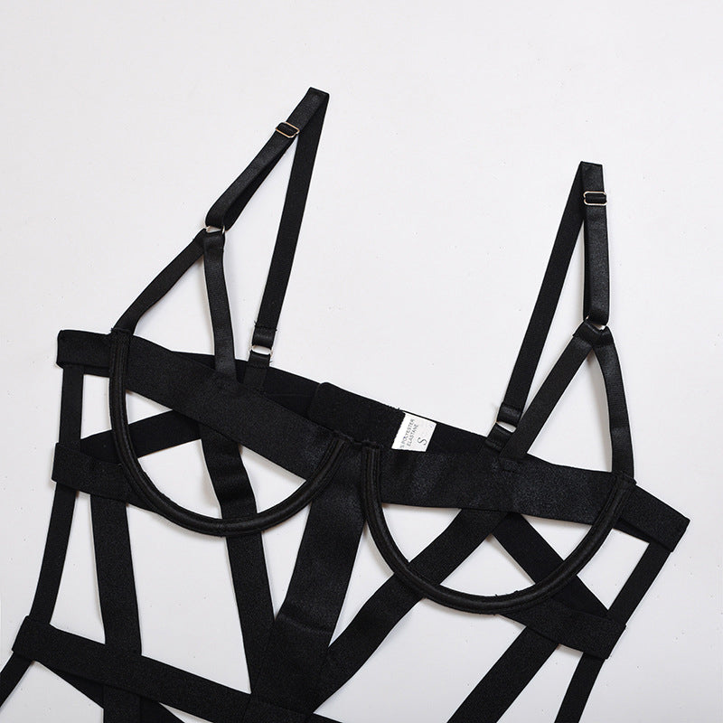 Hollow Out Bandage Bodysuit
