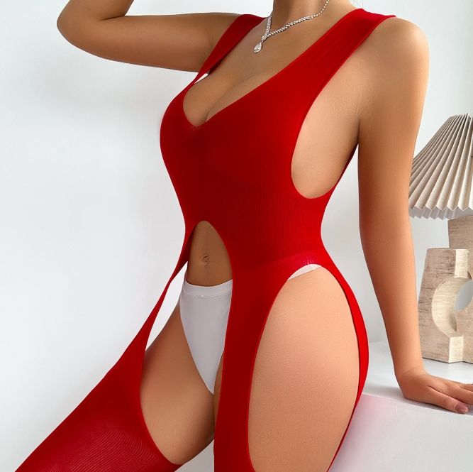 Cut-Out Full Bodystocking Lingerie for Women | Ultra Sexy One-Piece Nightwear by Zeerjama