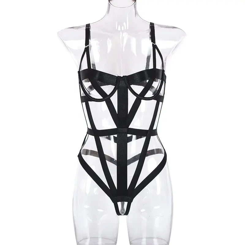 Hollow Out Bandage Bodysuit