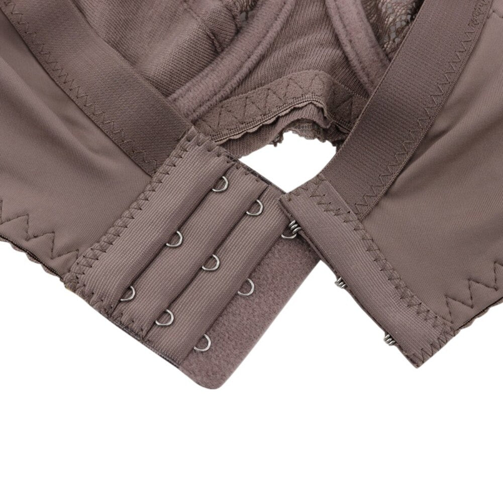 Bloomy Brown Push-up Bra for Big Cup