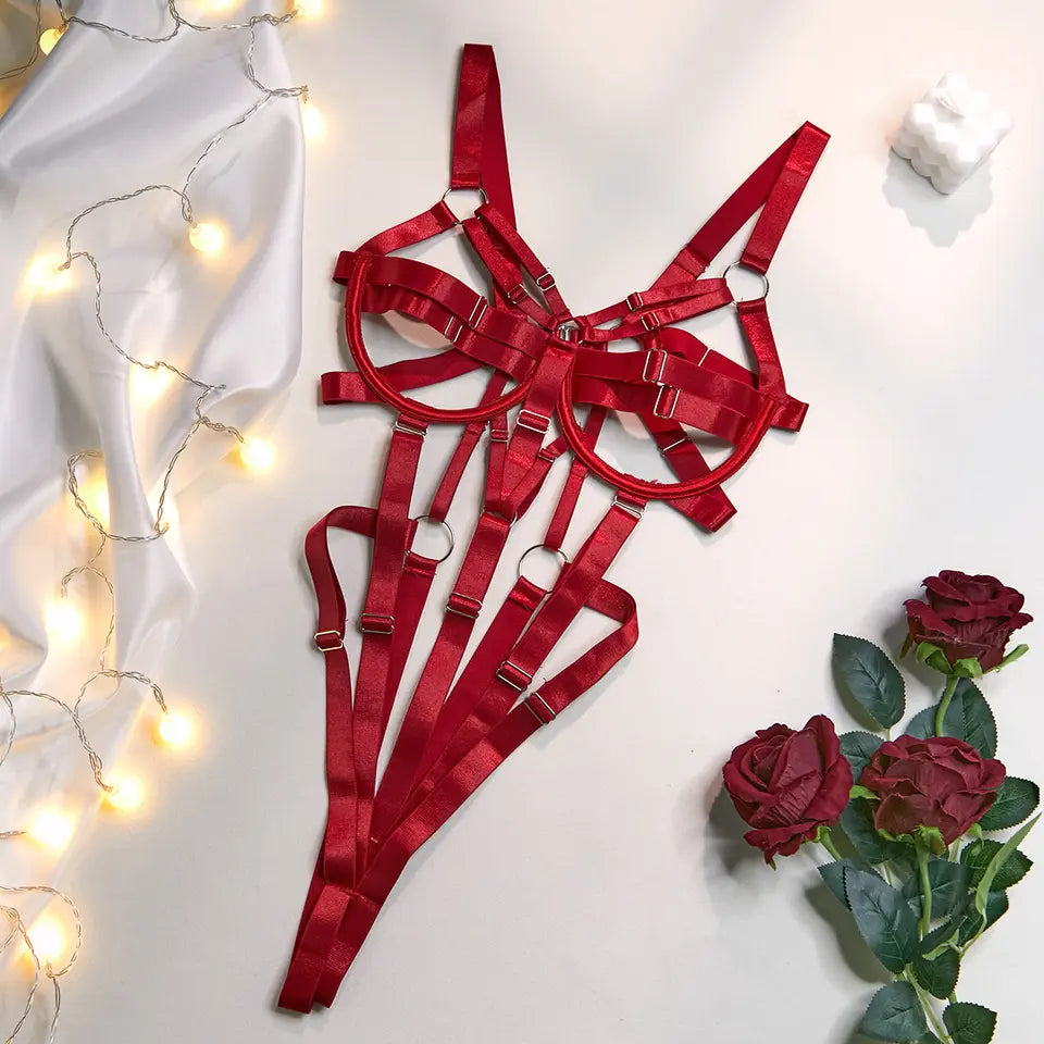 Alluring Adjustable Bondage Bodysuit