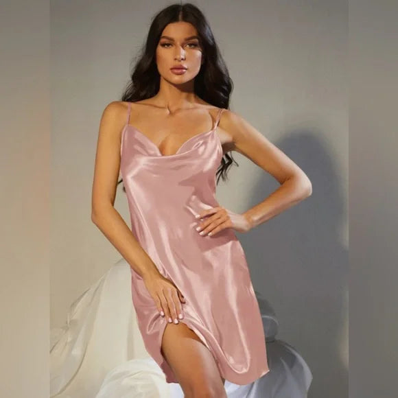 Serenity in Satin Nightdress