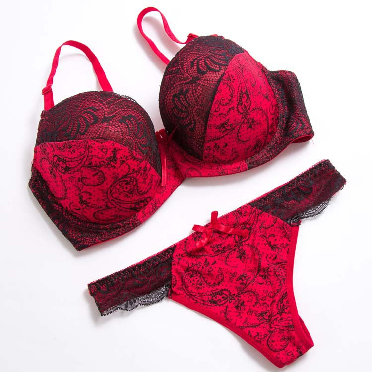 Fancy Floral Bra Set