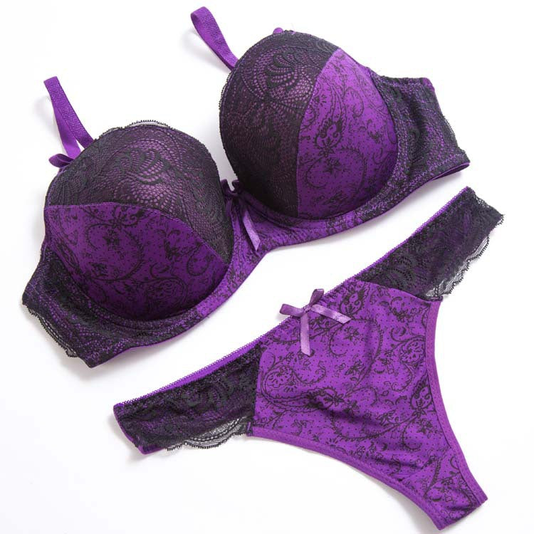 Fancy Floral Bra Set