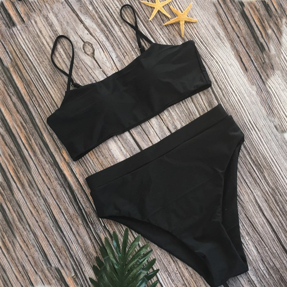 Sexy Solid Color Sporty Bra set