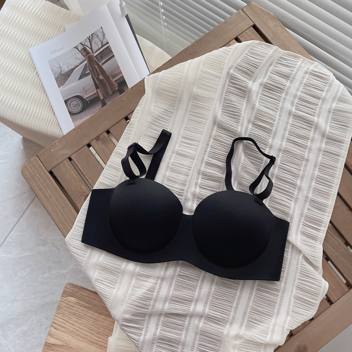 Sweet Solid Color Push up Bra
