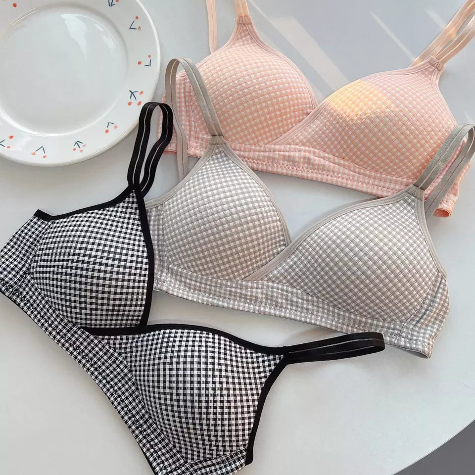 Cute Wireless Cotton Bra