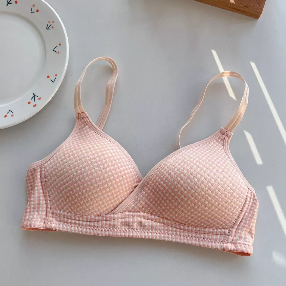 Cute Wireless Cotton Bra