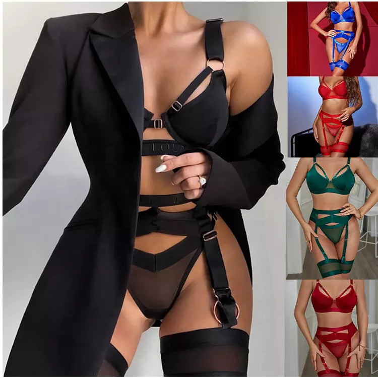 Erotic 3 Piece Lingerie Set