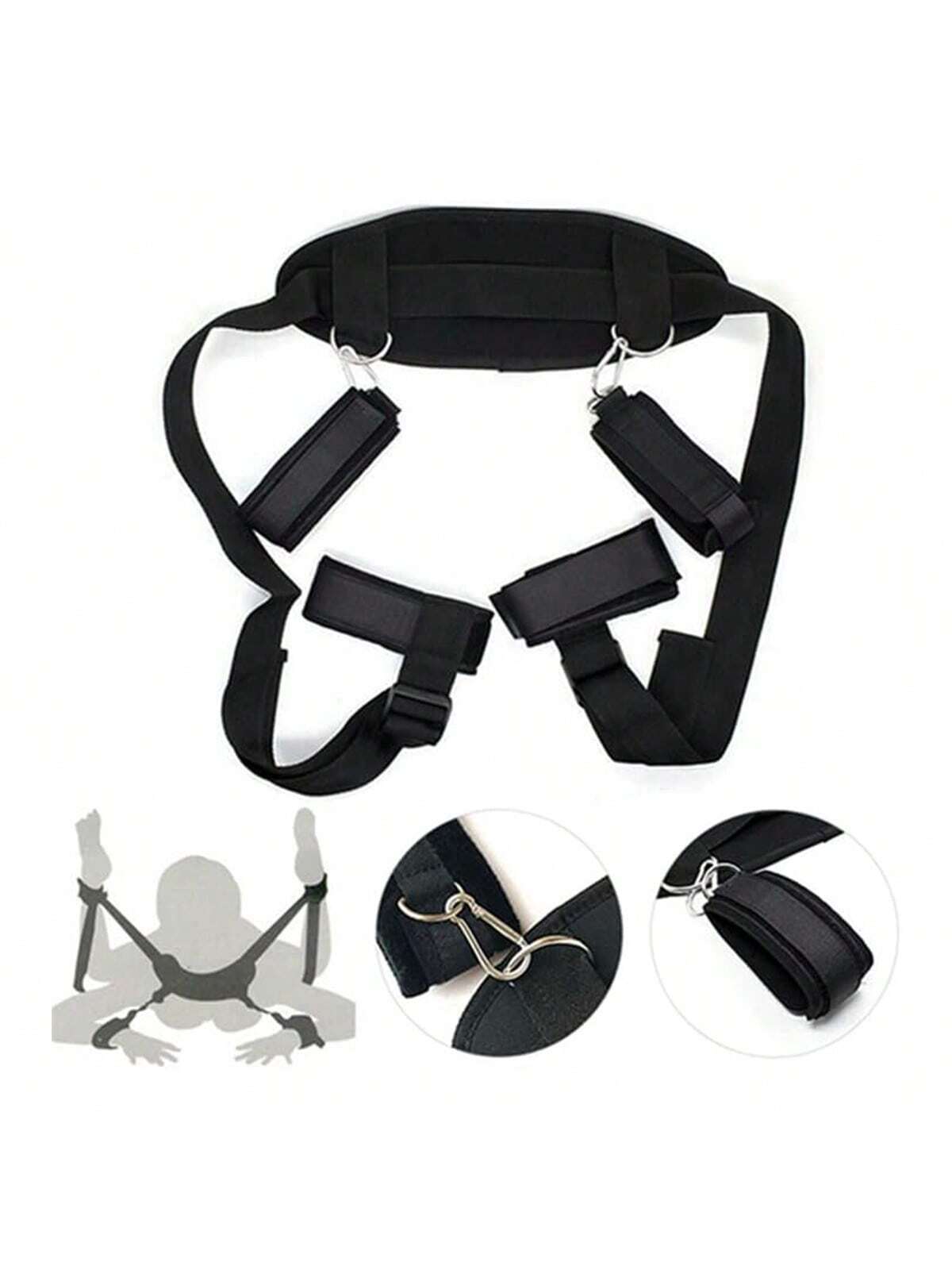 Adjustable Bondage Restraint Strap Set - Durable and Comfortable