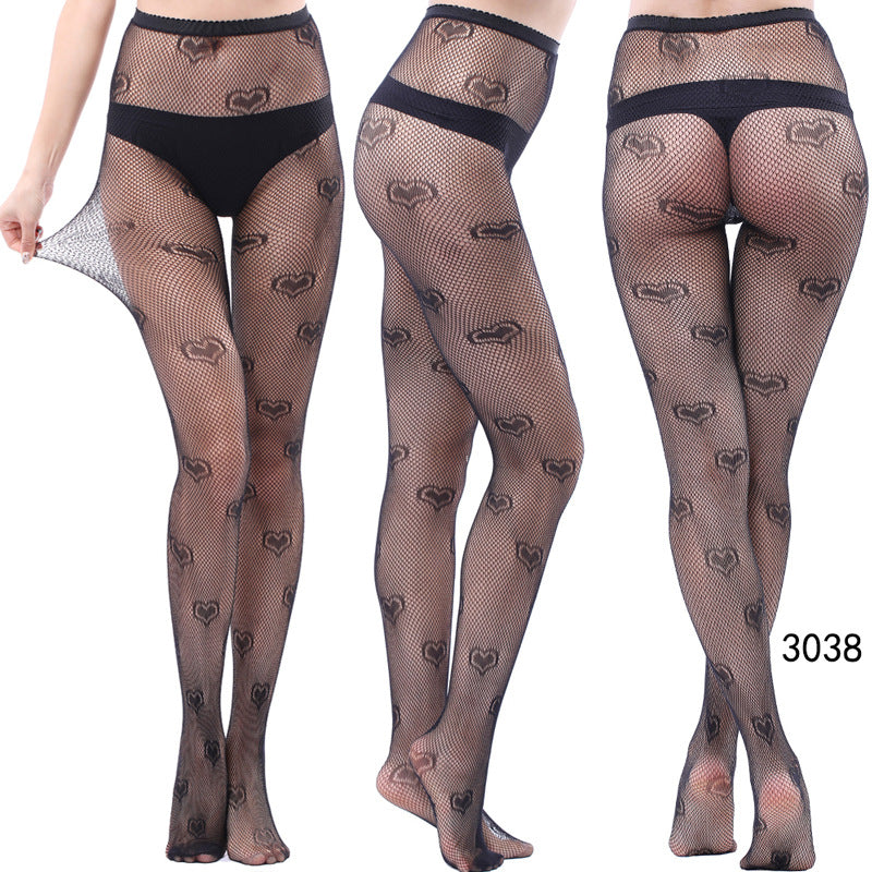 Exquisite Heart Pattern Stockings