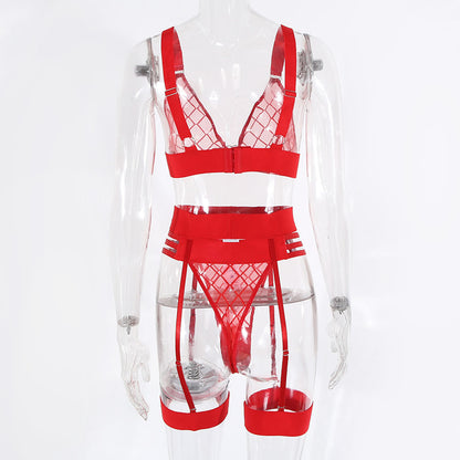 Sensual 3 Piece Lingerie set with Garter belt