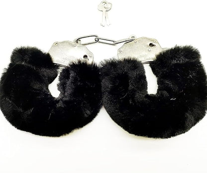 Fuzzy Pink Handcuffs with Keys - Playful and Soft Restraints