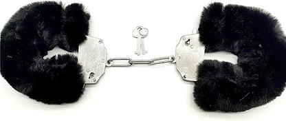 Fuzzy Pink Handcuffs with Keys - Playful and Soft Restraints