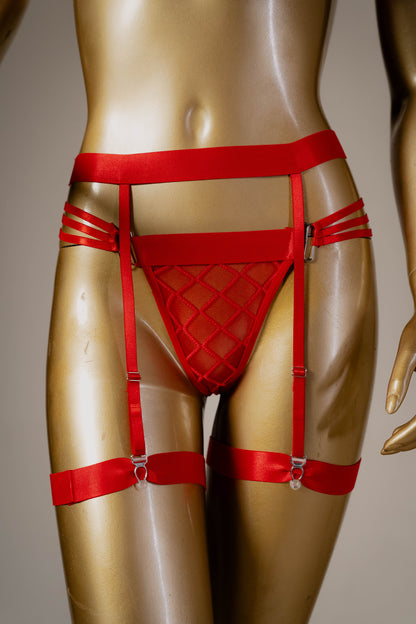 Sensual 3 Piece Lingerie set with Garter belt