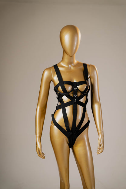 Sensual Strappy Bodysuit