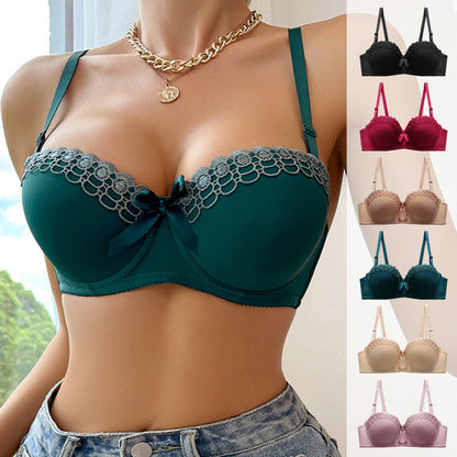 Zeerjama "Amour" Scalloped Lace Balconette Bra
