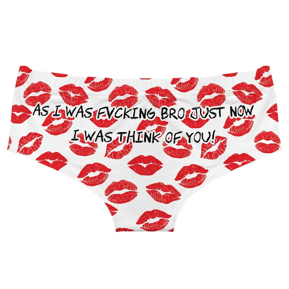 Flirty Panties (Sexy Kisses Print)