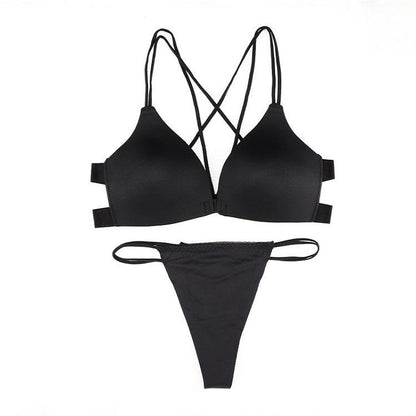 Zeerjama "Essential Front-Open" Seamless Lingerie Set
