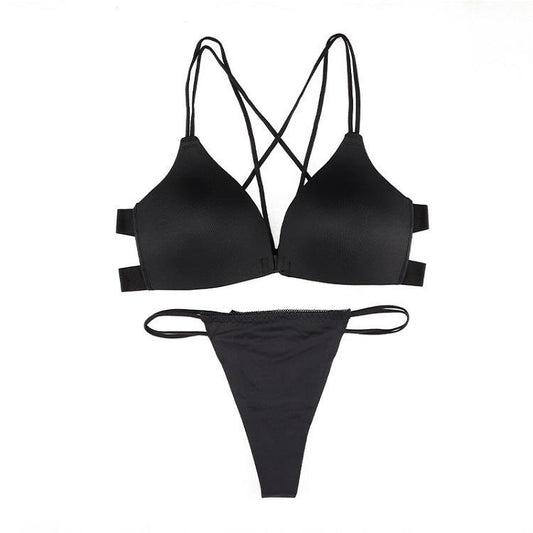 Zeerjama "Essential Front-Open" Seamless Lingerie Set