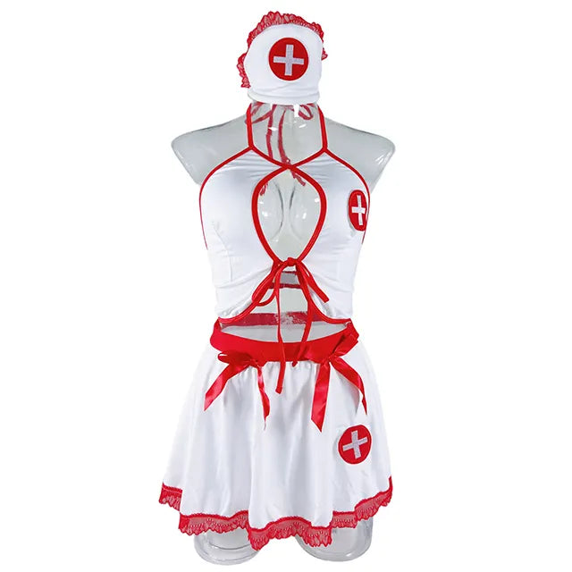 Seductive Nurse Fantasy Costume – 3-Piece Set 💉❤️