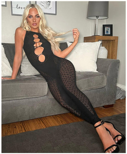 Women's See-through Mesh Bodysuit