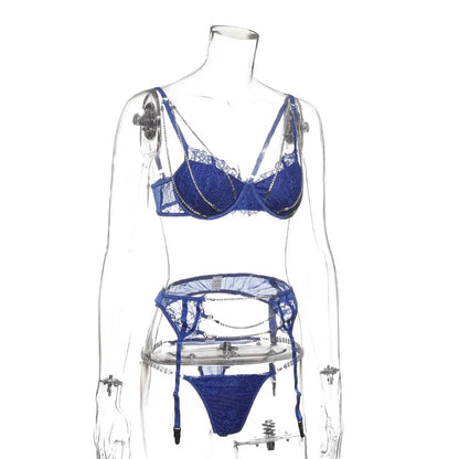 Erotic 3 Piece Lingerie Set