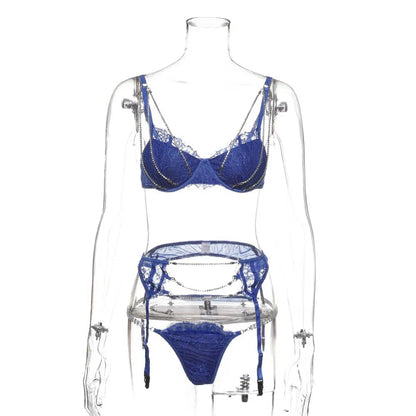Erotic 3 Piece Lingerie Set