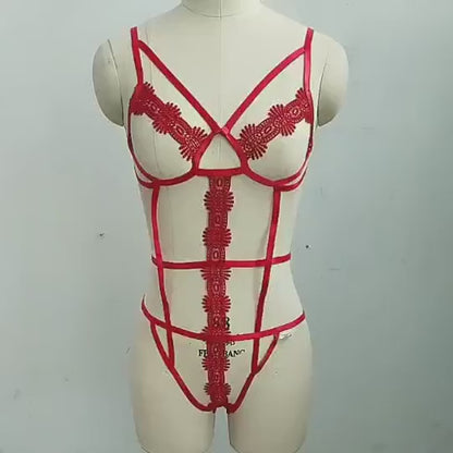 Seductive Lace Bandage String Lingerie
