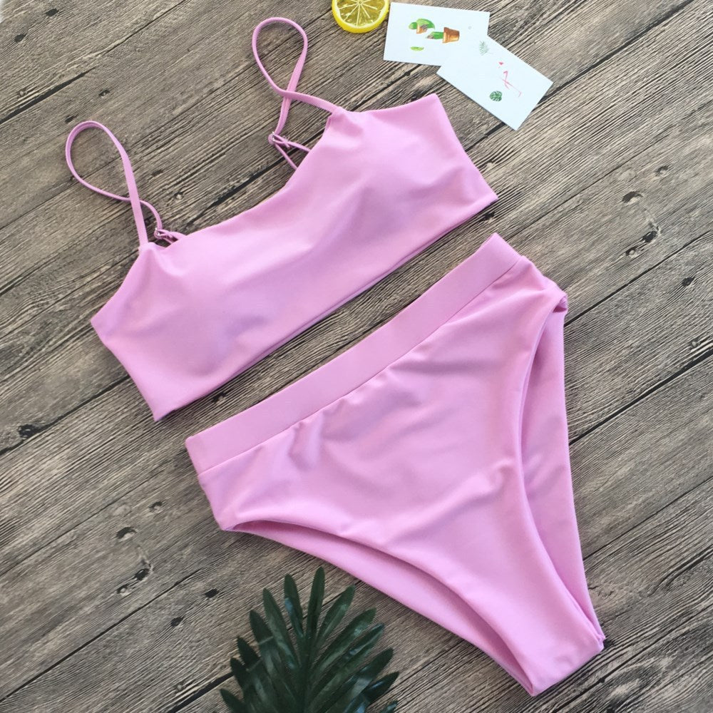 Sexy Solid Color Sporty Bra set