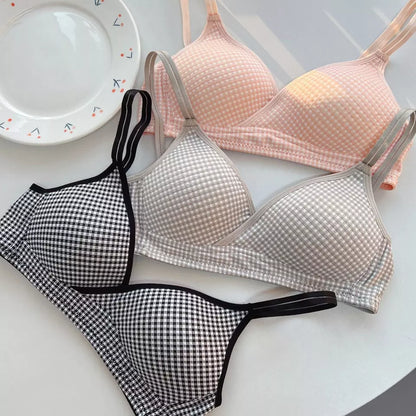 Cute Wireless Cotton Bra